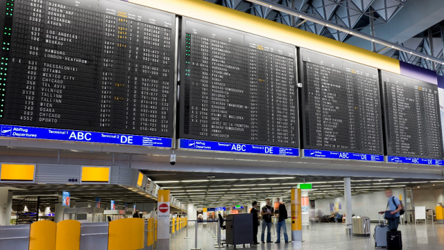 Flughafen Frankfurt Abflughalle